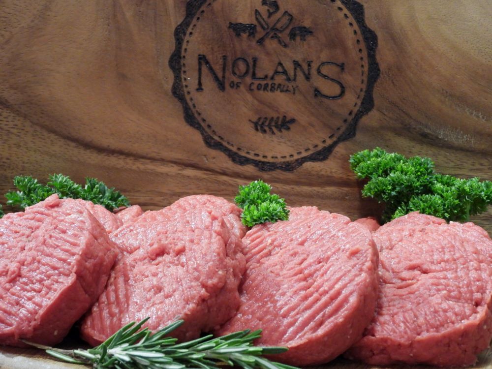 95% Fat free
Steak burgers (x4) Part of our Slim & Trim Pack any 4 for €22.99, 5 for €27.99
