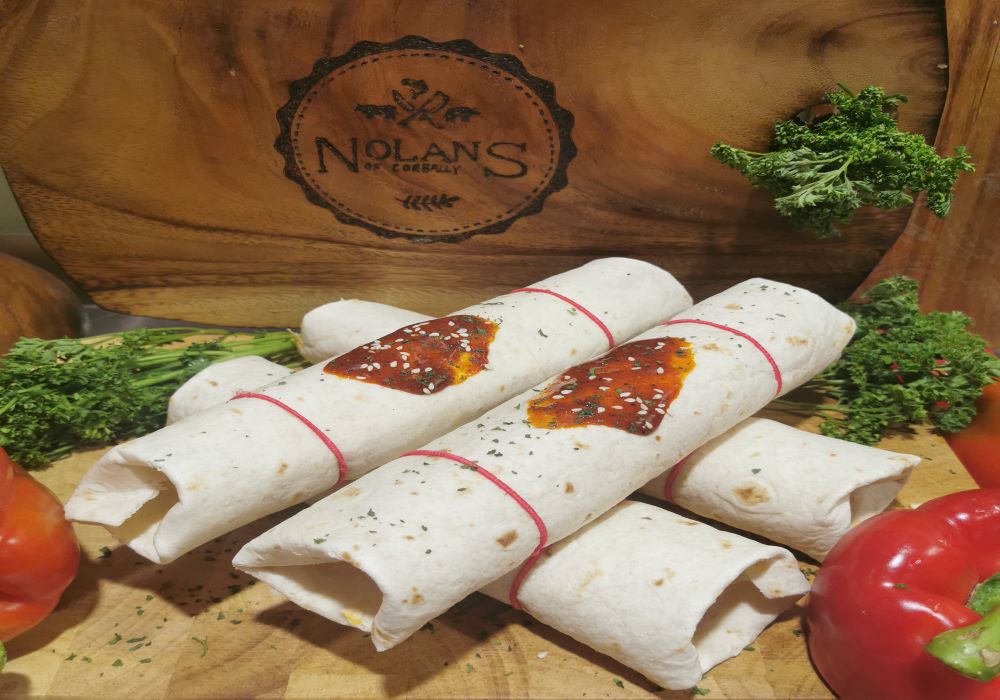 2 x Chicken Breast wraps for €5.89 with garlic and red bell pepper sauce