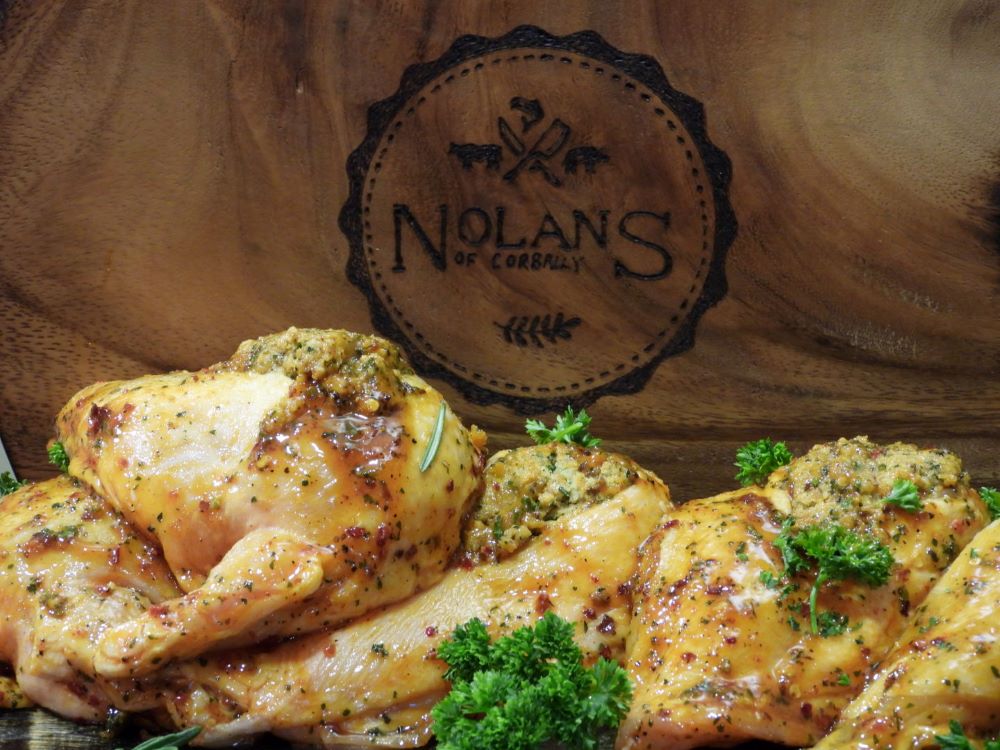 €3.79 Ginger lemon & chill stuffed chicken breasts €3.79 each