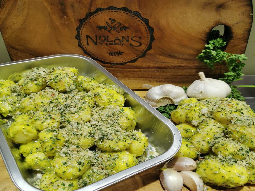 Herb Crusted Garlic Baby Potatoes €3.79