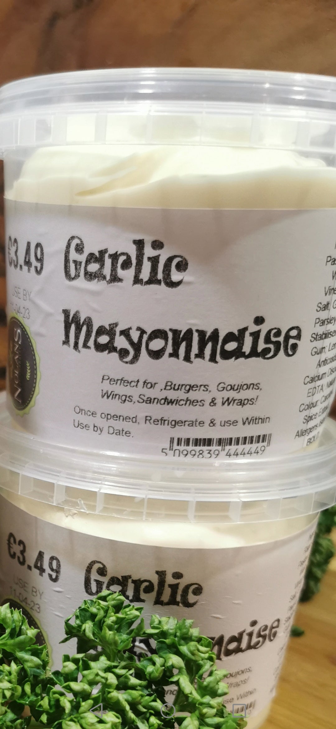 Garlic Mayo €3.49