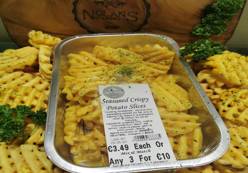 Seasoned Crispy potato Slices €3.79