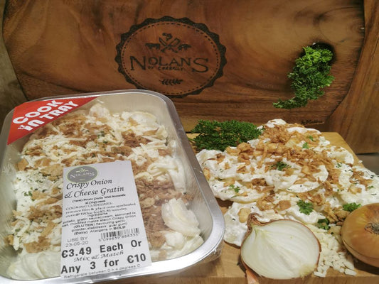 €3.79 Crispy Onion Potato Gratin