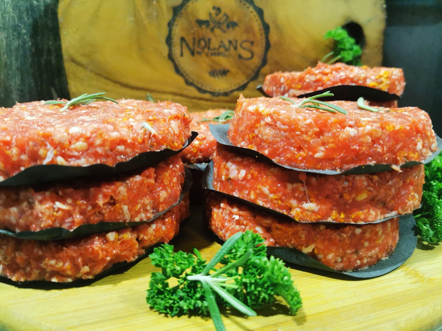 Gourmet Half Pounder steak burgers 4 for €10.99